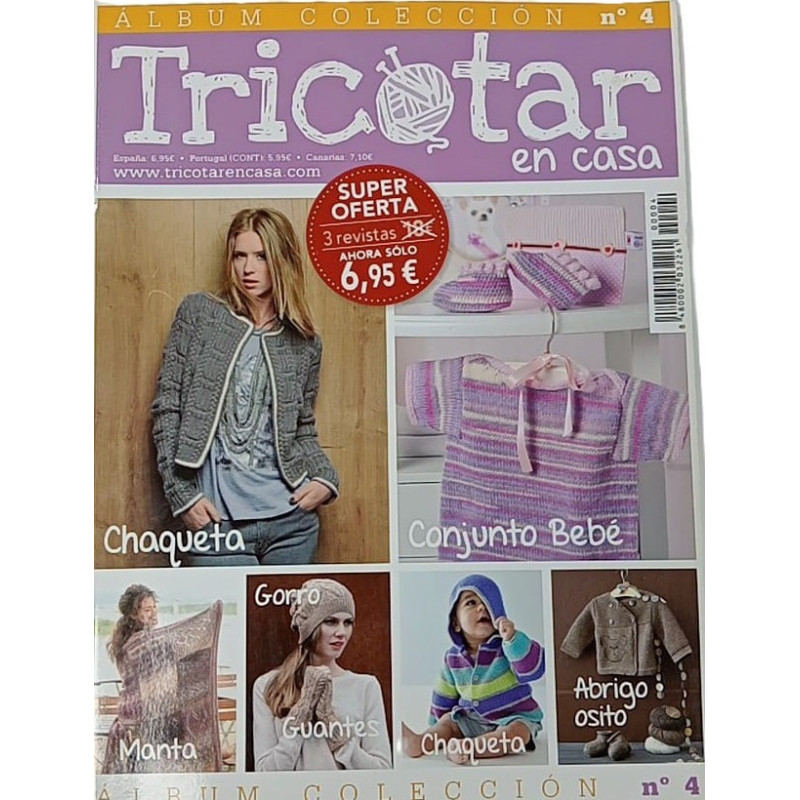 Tricotar en Casa Album coleccion num 4