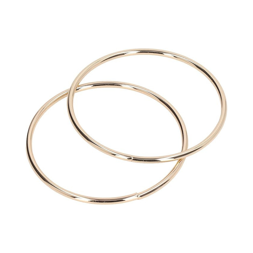Conjunto Asas redondas metalicas doradas de 14,5 cm