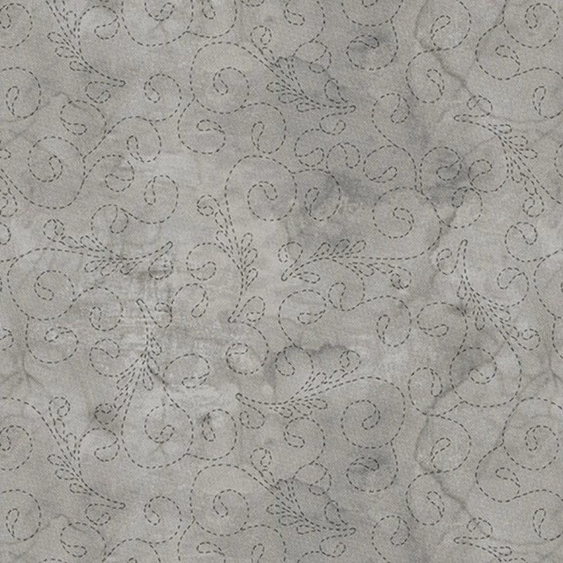 Tela Puntadas Gris by Blank Quilting 1201-90