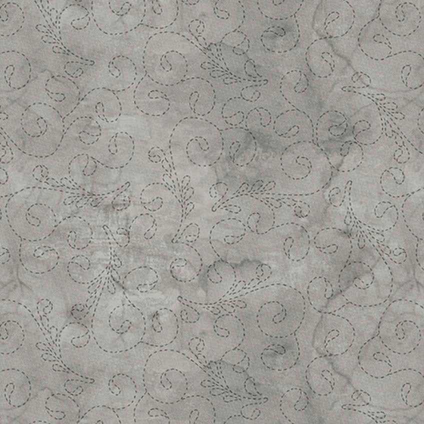 Tela Puntadas Gris by Blank Quilting 1201-90