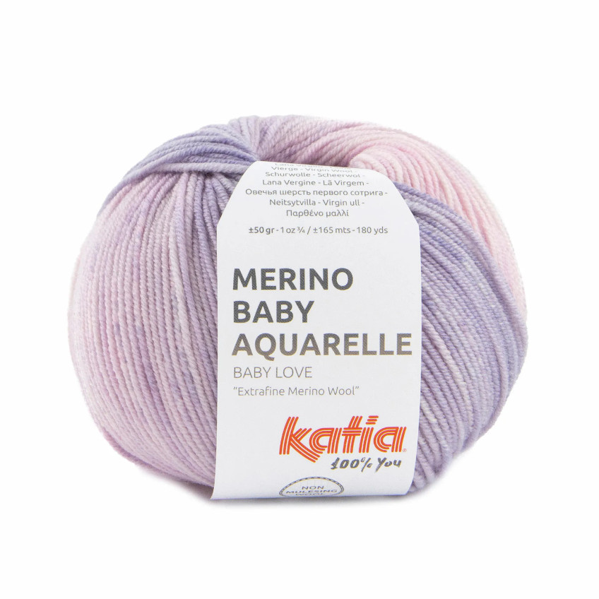 Lana Katia Merino Baby Aquarelle