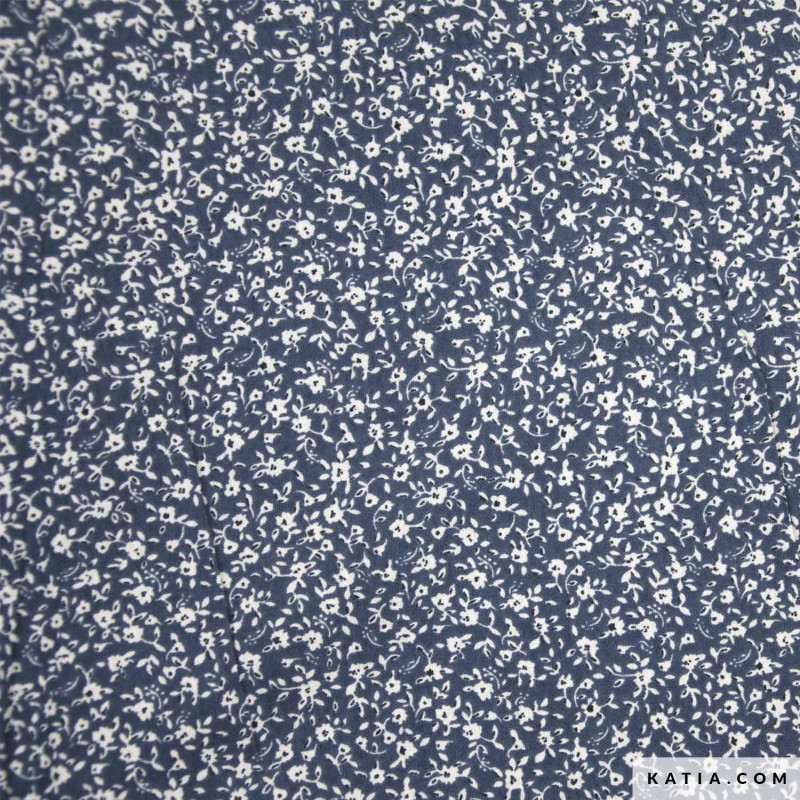 Tela Flannel Cotton Print Rain Flowers A/W 2105-12