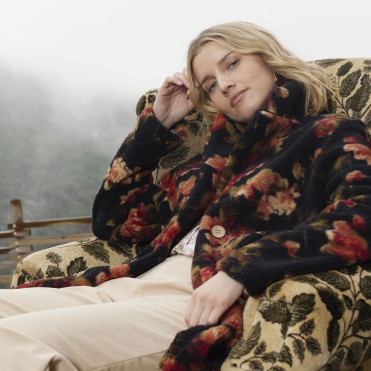 Sherpa Fabric Print Flamenco 2280-1