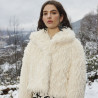 Feather Hair Vegan Fur Ivory 2278-1
