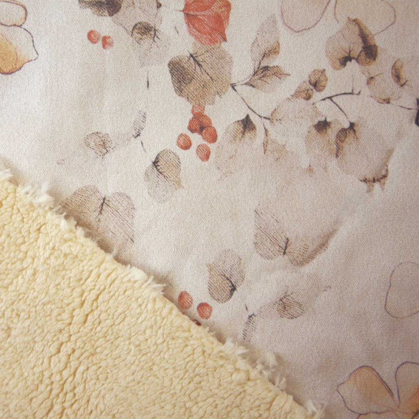 Sherpa Bonded Suede Print Joplin Cream 2267-1