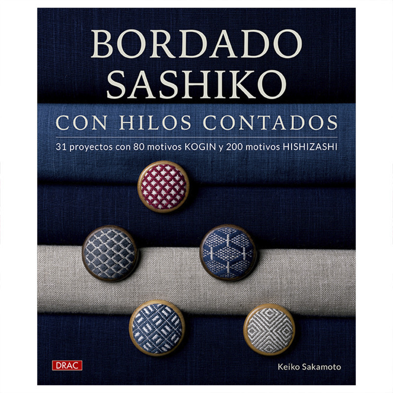 Bordado Sashiko con hilos contados
