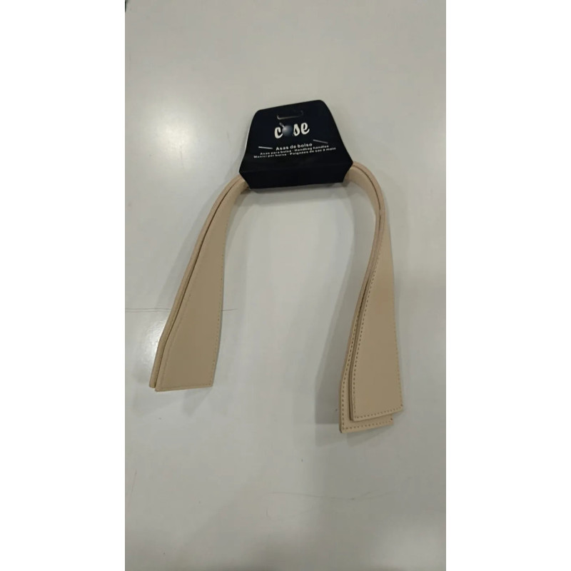 Asas de bolso Imitacion Piel Color Crudo