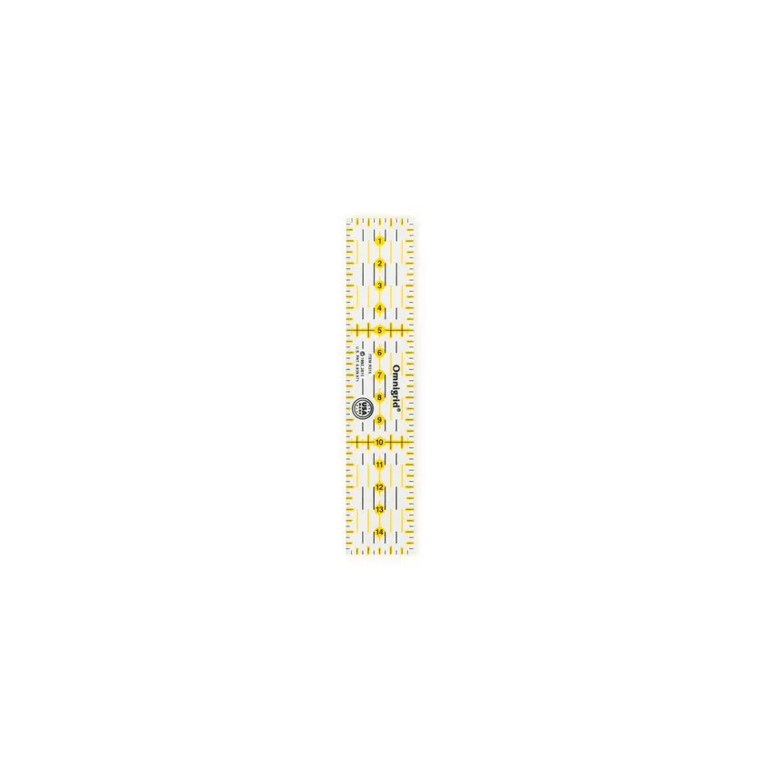 Regla patchwork recta 3 x 15 cm Omnigrid C7793