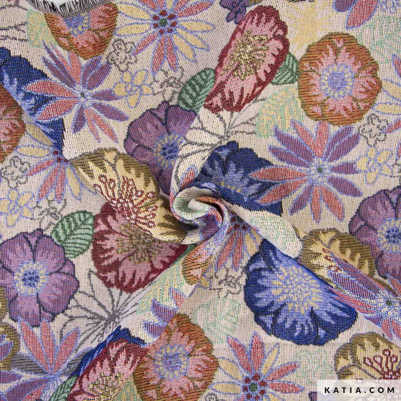 Ethnic Jacquard Flowers Jacquard  (2294-1)