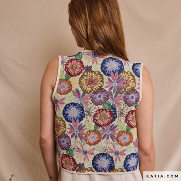 Ethnic Jacquard Flowers Jacquard  (2294-1)