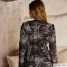 Embroidery Voile Linen & Black (2298-3)