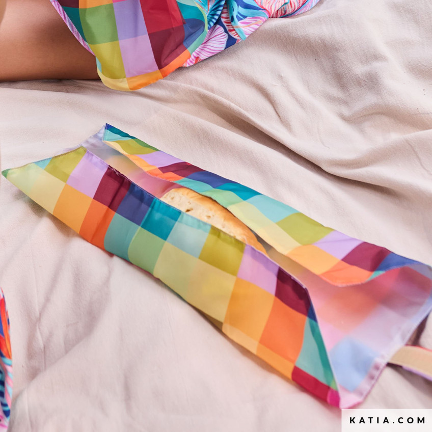 Cover Fabric Print 50gr Multicolor Checks (2300-1)