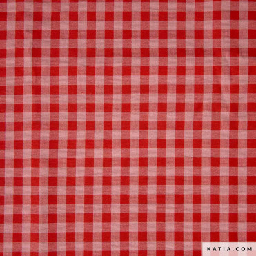 Vichy Gingham Little Red & Pink (2303-9)