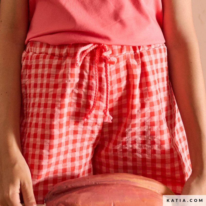 Vichy Gingham Little Red & Pink (2303-9)