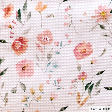 Waffle Print Waffle Flowers (2312-1)