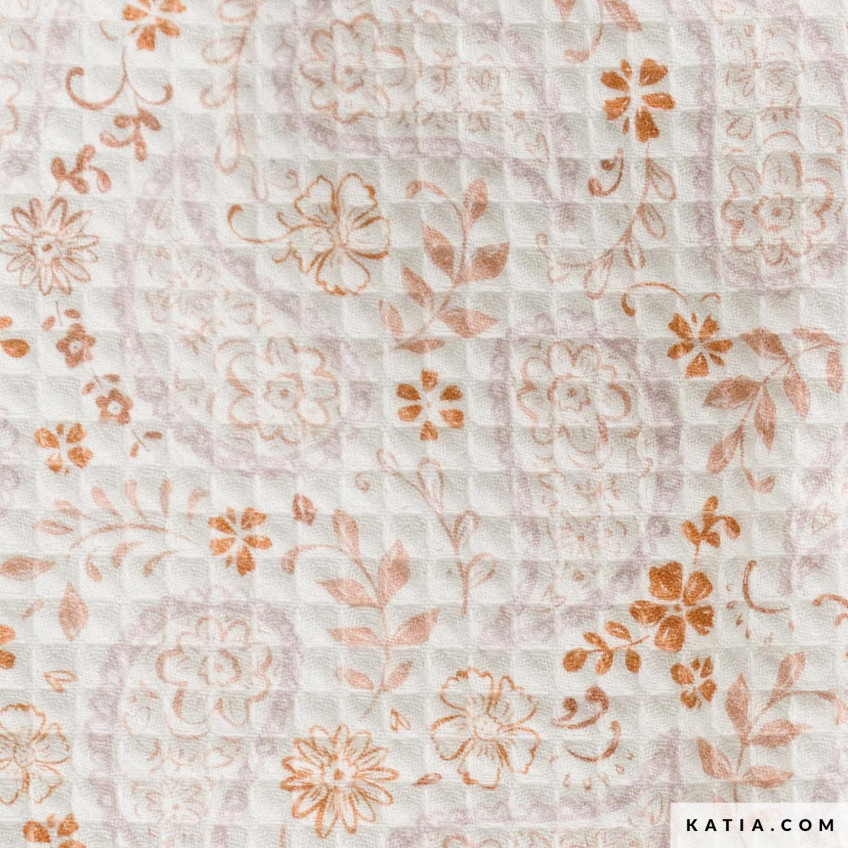 Waffle Print Paisley Sea Lion (2312-2)