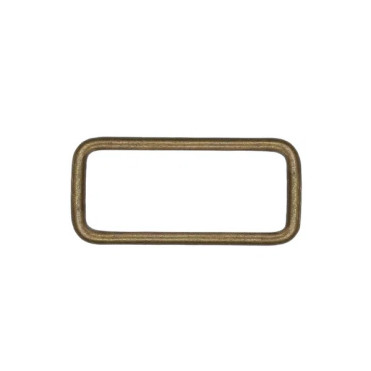 Hebilla de correa rectangular en oro viejo mediano 30 mm