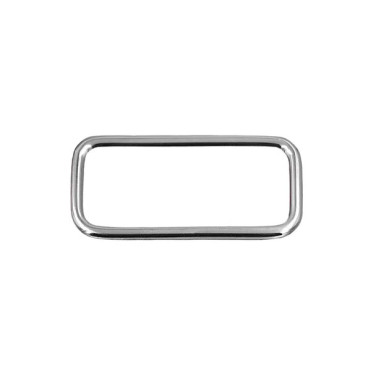Hebilla de correa rectangular en niquel grande 40 mm