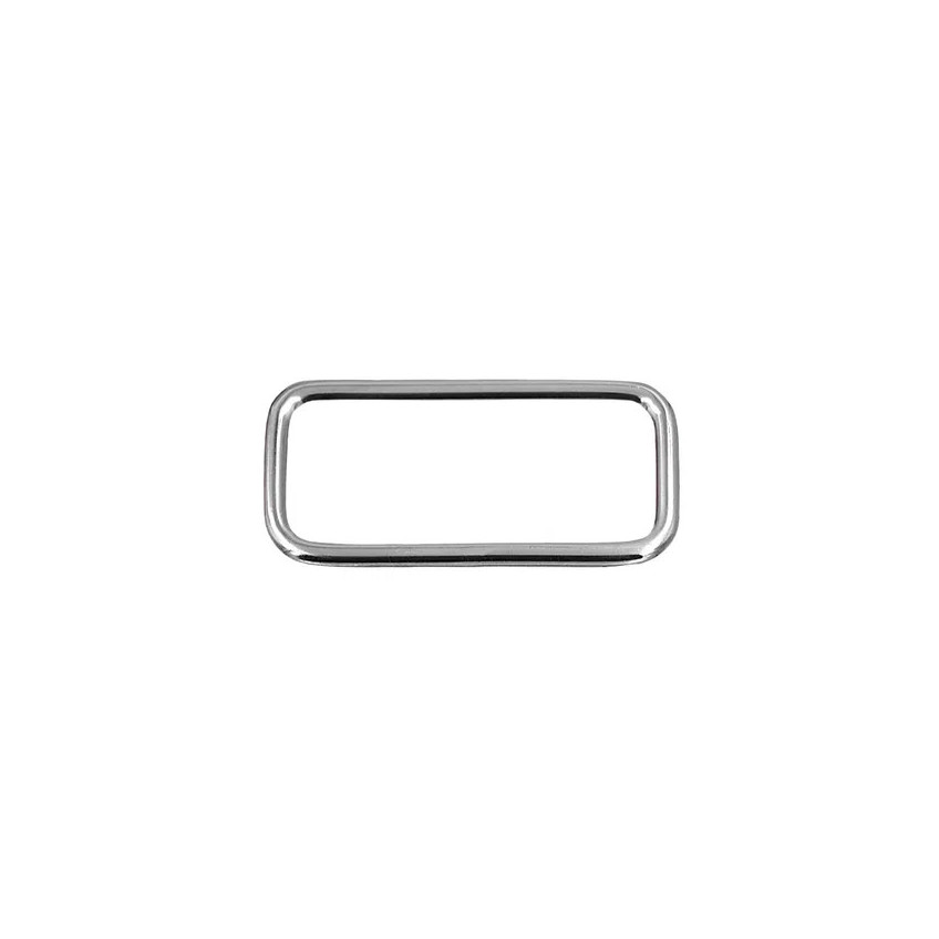 Hebilla de correa rectangular en niquel pequeño 25 mm