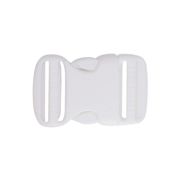 Hebilla de mochila Blanco Grande 30 mm