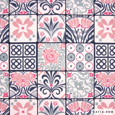 Canvas Cotton 8OZ Print Modernism Tiles (2218-36)