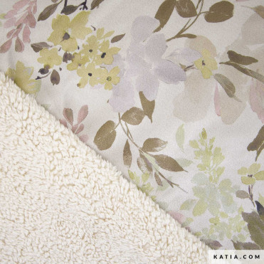 Sherpa Bonded Suede Print Belle Epoque (2267-3)