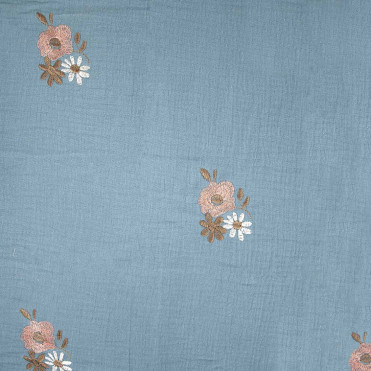 Mousseline Embroidery Winter Flowers (2354-2)