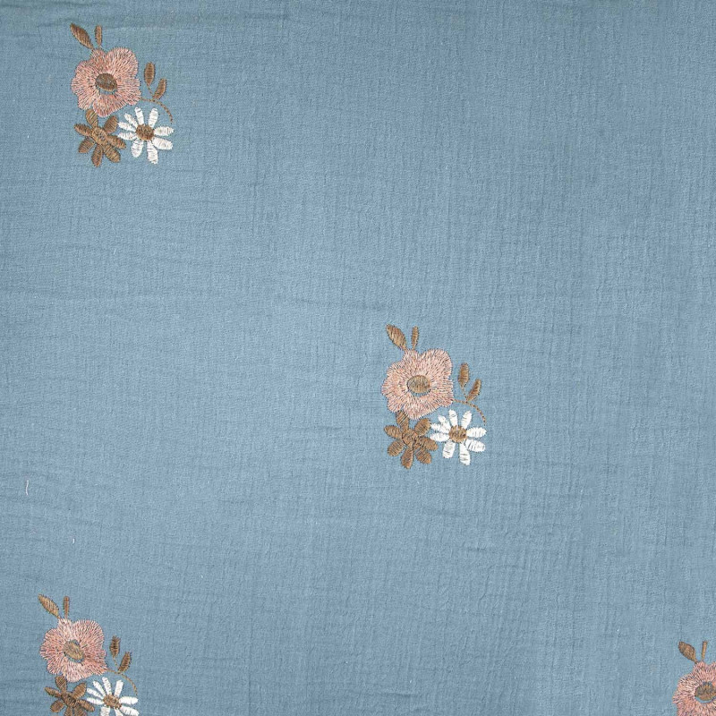 Mousseline Embroidery Winter Flowers (2354-2)