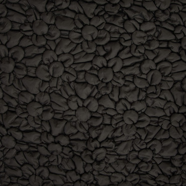 Flowers Padded Nylon Black (2365-3)