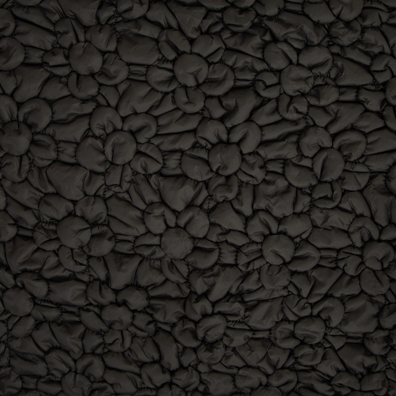 Flowers Padded Nylon Black (2365-3)