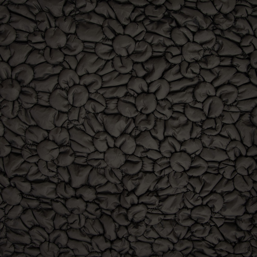 Flowers Padded Nylon Black (2365-3)