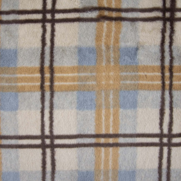 Vegan Fur Print Autumn Check (2351-1)