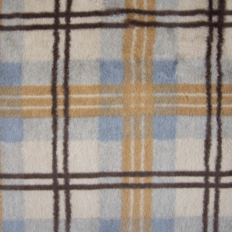 Vegan Fur Print Autumn Check (2351-1)