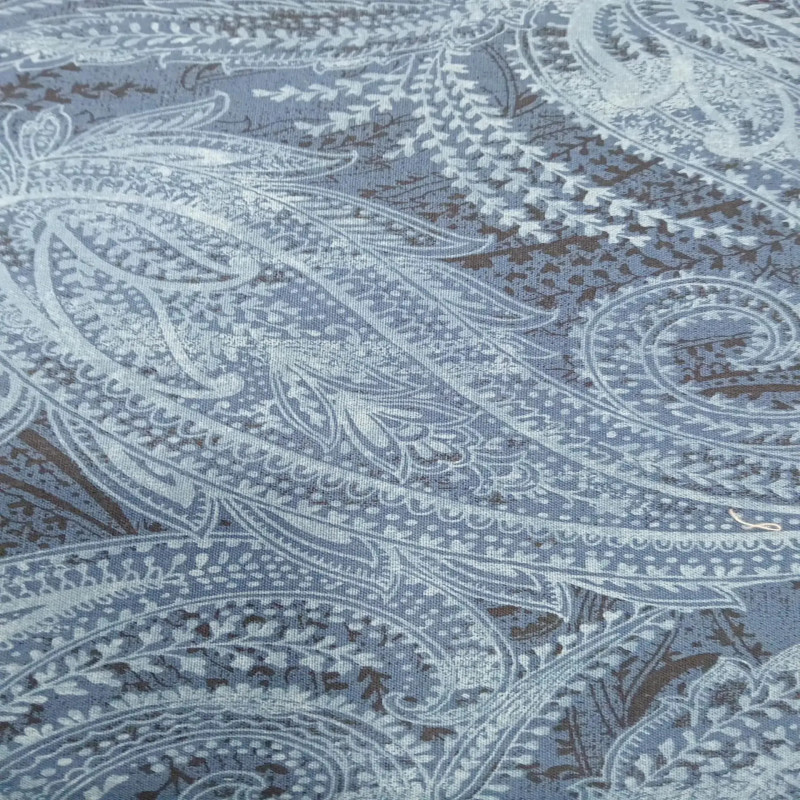 Tela Azul dibujos de Cashemir de 2,8 mts