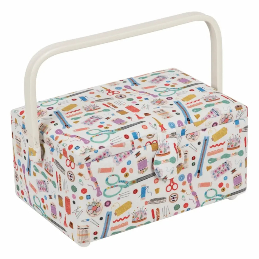 Costurero en Beis con estampado de Costura - Bandeja interior HGMP/660