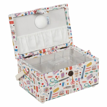Costurero en Beis con estampado de Costura - Bandeja interior HGMP/660