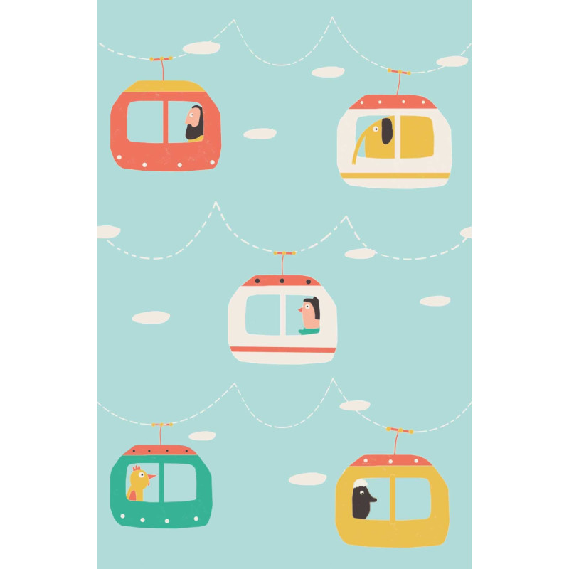 Tela Popelín Cableway Travel P36