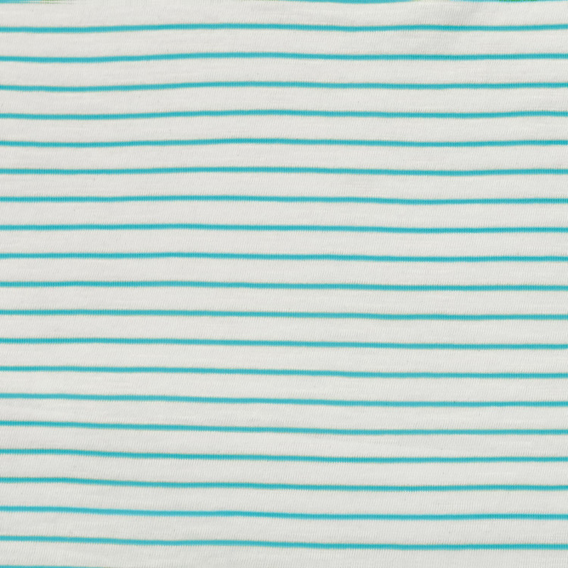 Tela Slub Jersey Stripes Aqua SJ1