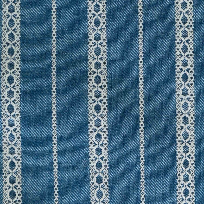 Tela Denim Embroidery Ligth Blue DE1