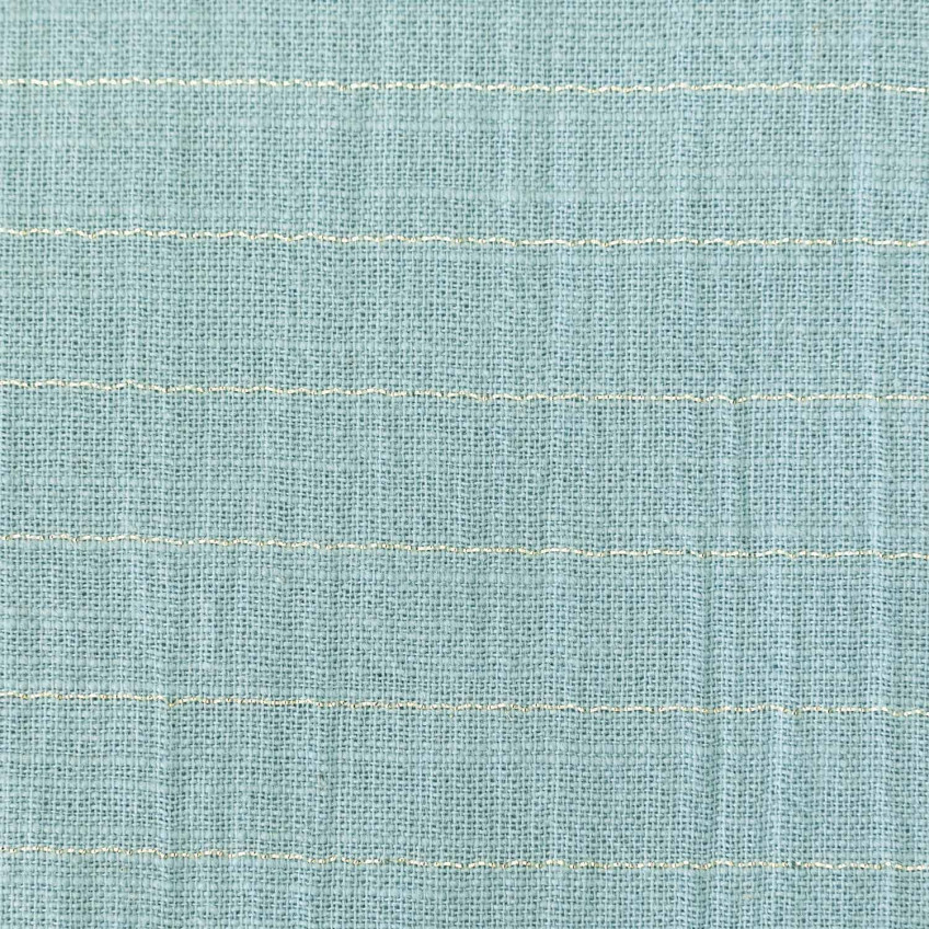 Tela Sari Gold Color Aqua SAGC2