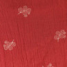 Tela Bambula Print Flowers Cranberry BP6