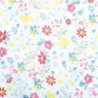 Tela Voile Flowers Print Pink & Lime Flowers VF1