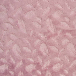 Tela Teddy Fur Pink Feathers TF4