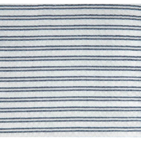 Tela Nautic Doble Stripes Cotton Navy & Ecru NDS2 2073-2