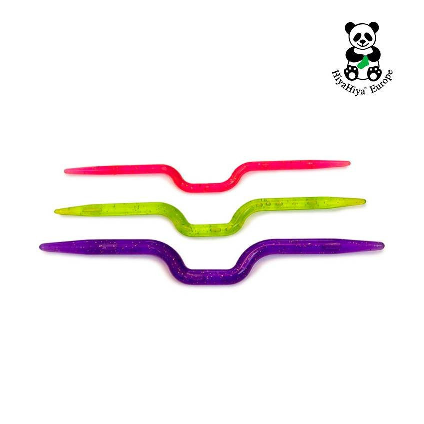 Agujas para trenzar de plastico