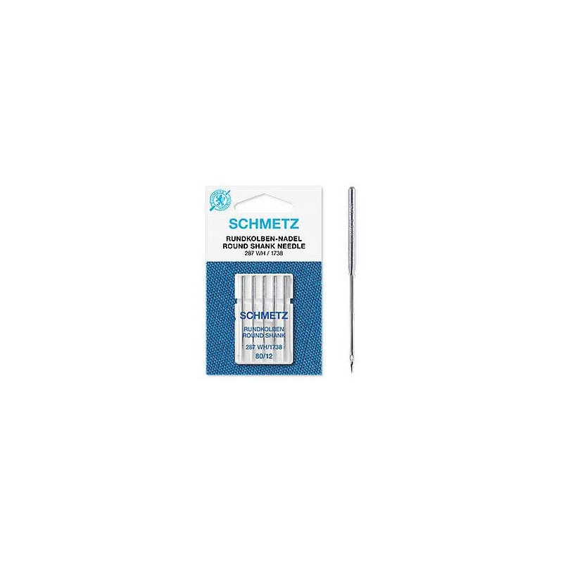 Aguja Cabeza Redonda  287 WH/1738 (80/12) Schmetz