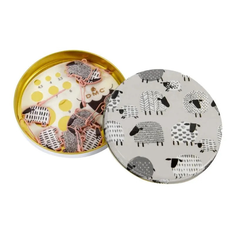 Cajita Metalica de set de Marcadores DMC en color Gris U1966-Grey