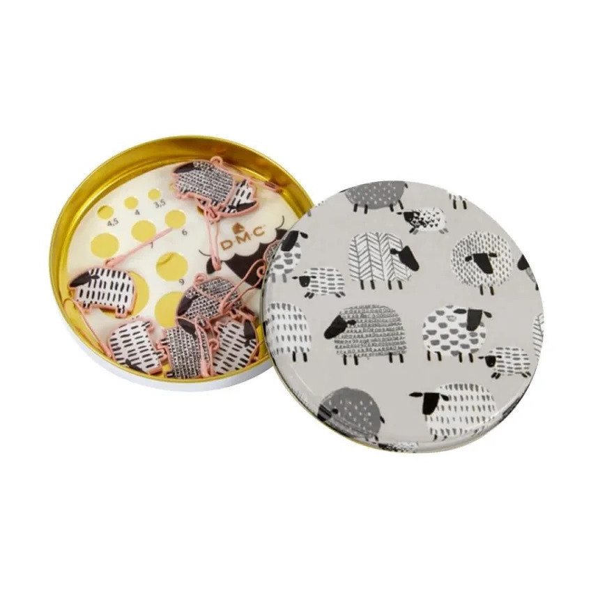 Cajita Metalica de set de Marcadores DMC en color Gris U1966-Grey