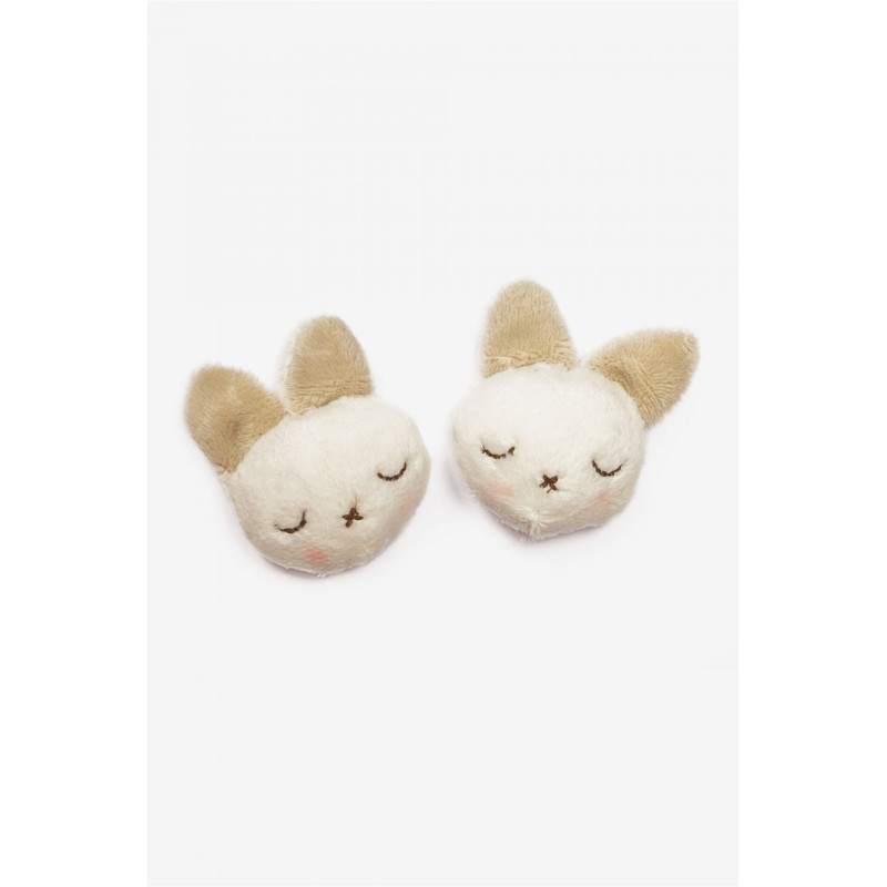 Cabeza de Conejo para decorar prendas U1916L/ color blanco
