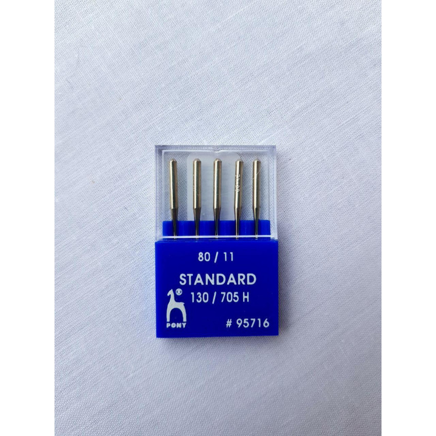 Aguja Standard 130/705 H (80/11) Pony cabeza con plano